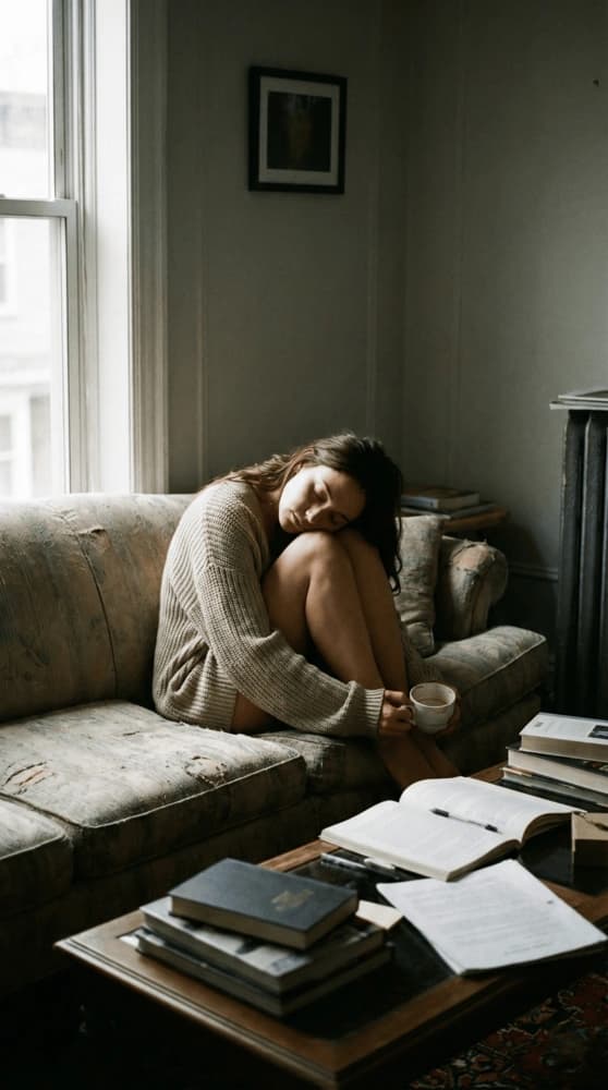 Persona sintiendose desconectada